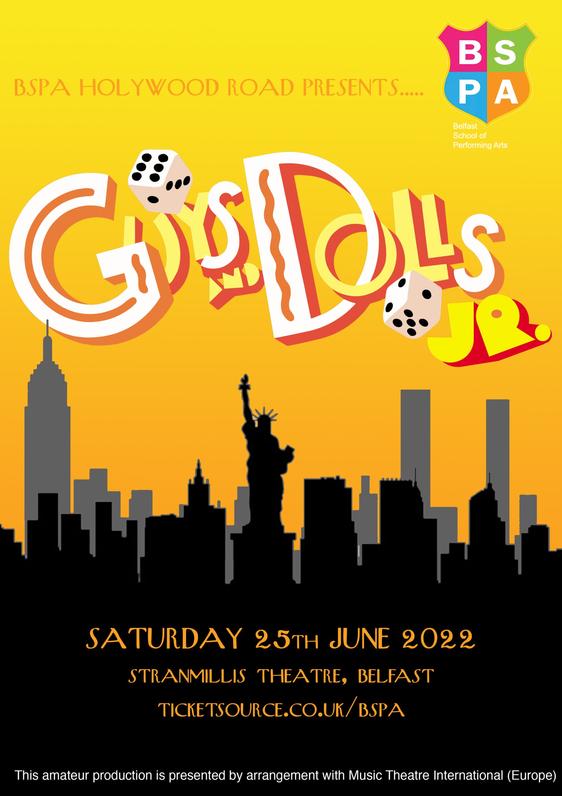 BSPA Holywood Road presents. ” Guys and Dolls Jr” image