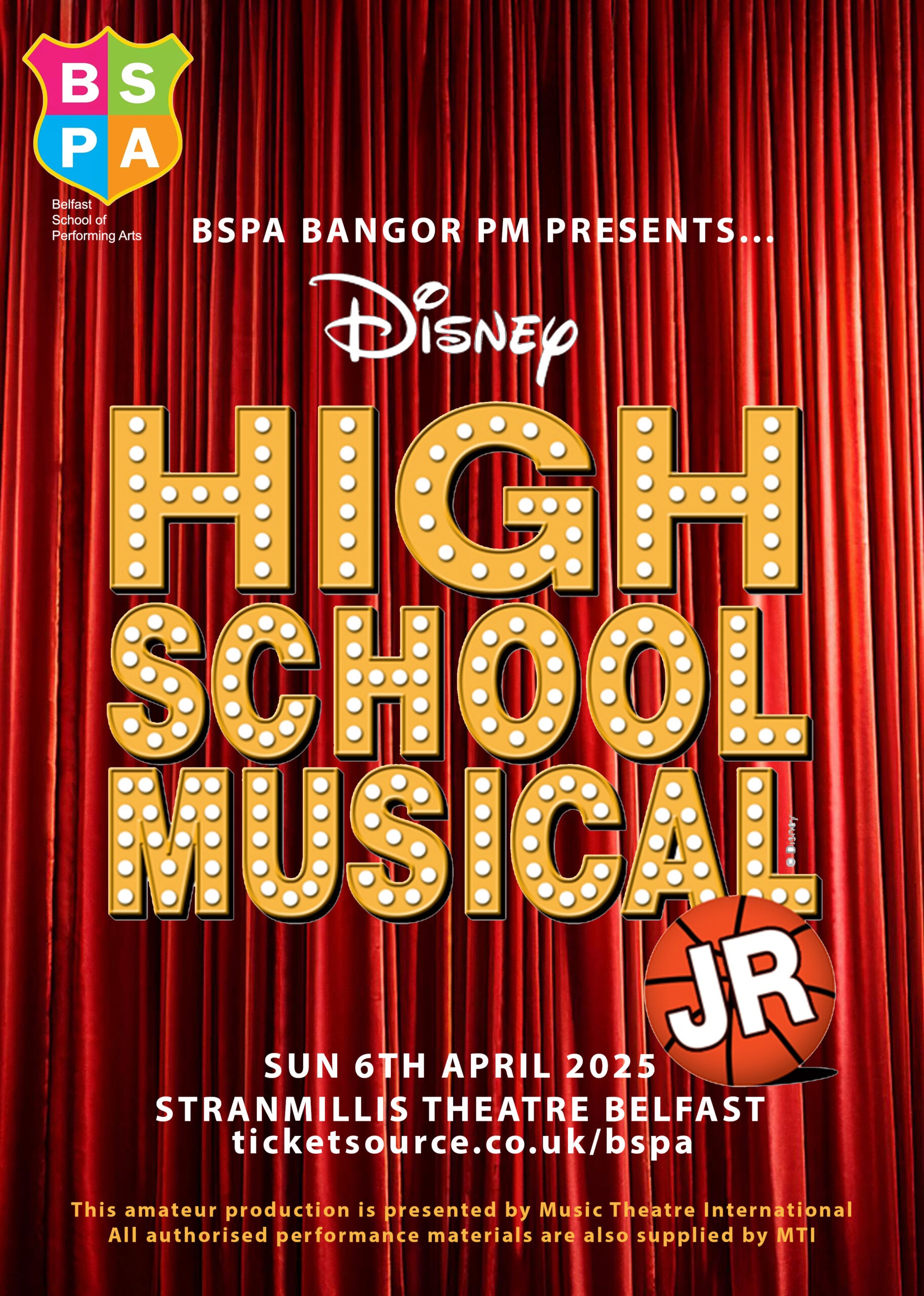 BSPA Bangor PM Presents:  High School Musical Jr image