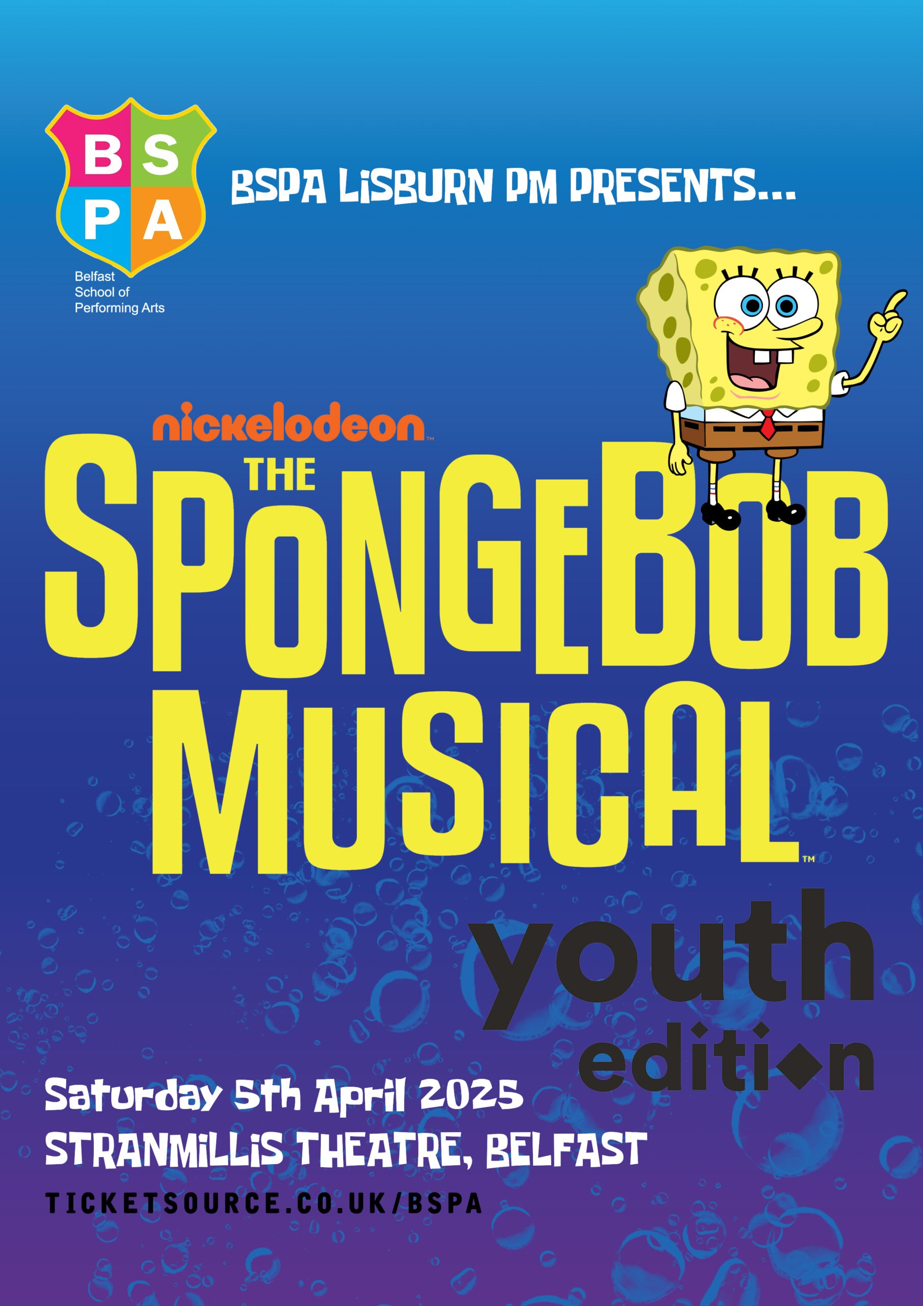 BSPA Lisburn PM presents:  “The Spongebob Musical” image