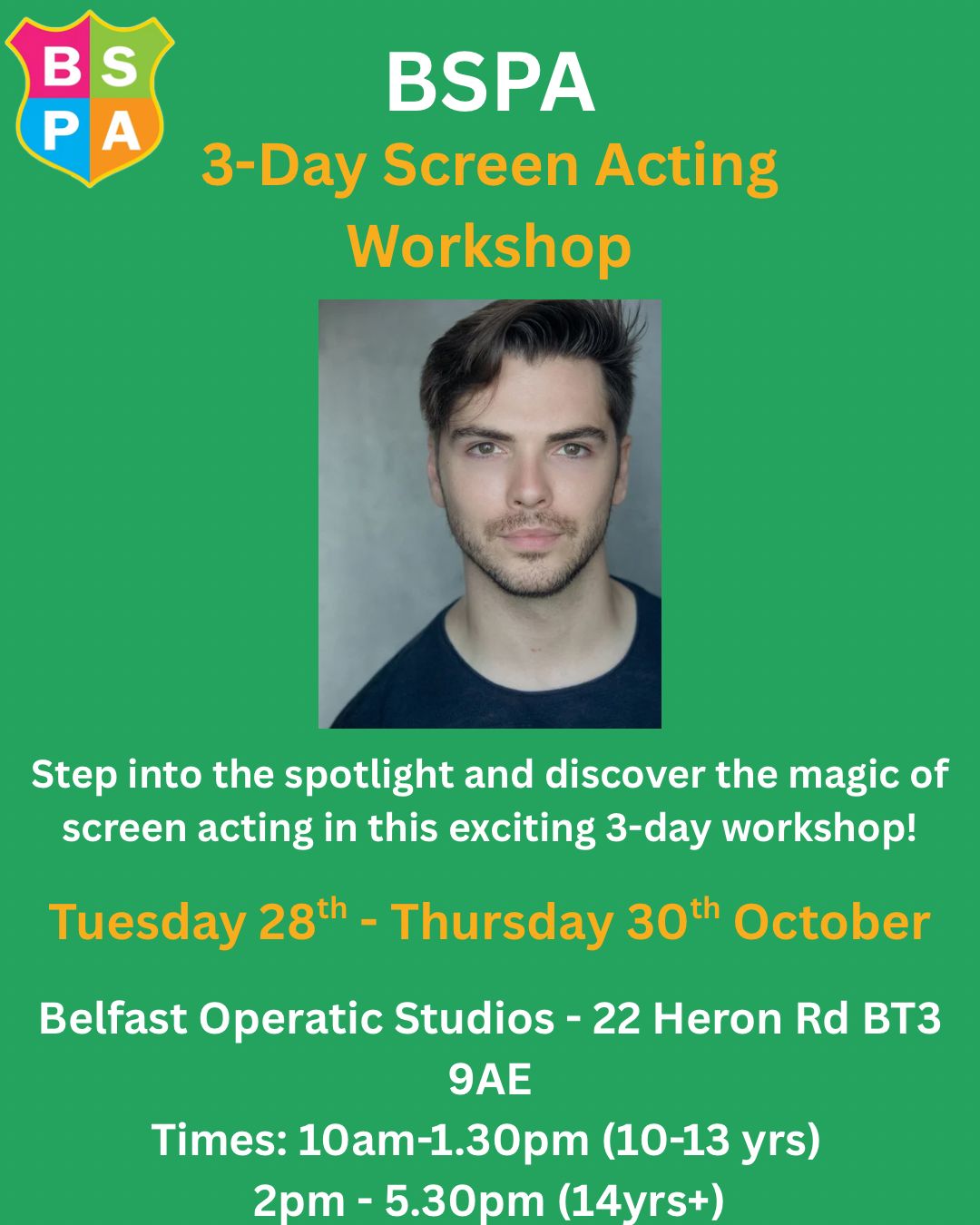 3 day Screen Acting Workshop with Adam Gillian image